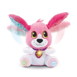 Toutou parle avec moi rose - peluche interactive