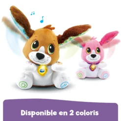 Toutou parle avec moi rose - peluche interactive