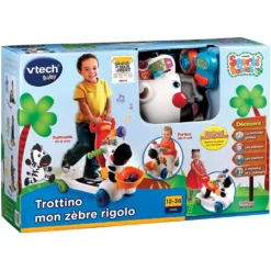 Trotinette parlante Trottino mon zèbre rigolo