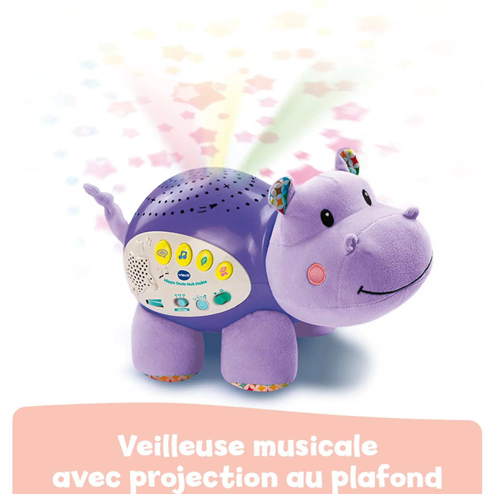Veilleuse bébé Hippo Dodo Nuit Etoilée