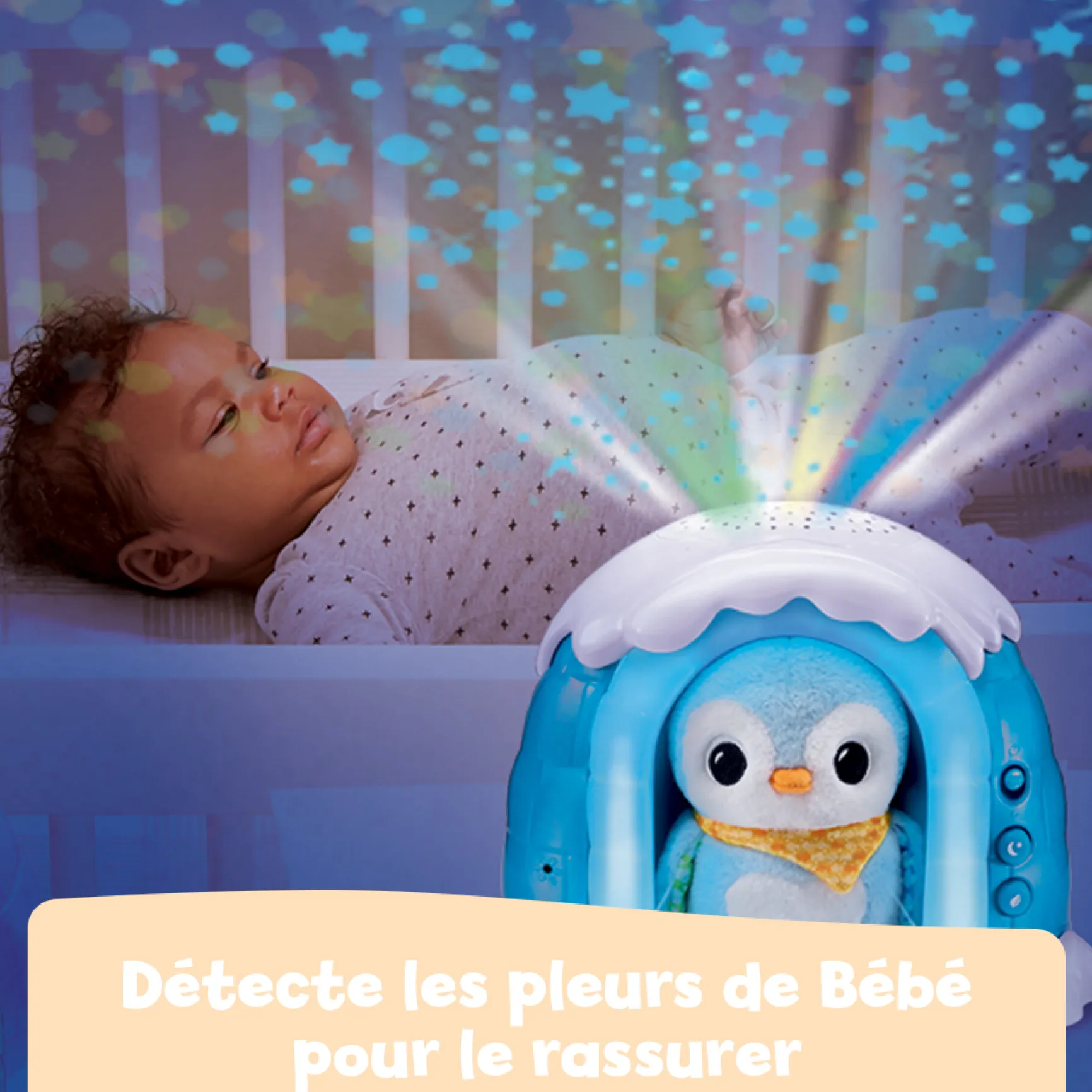 Veilleuse P'tit pingouin nuit étoilée